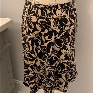 Ann Taylor Petite Floral Skirt SZ 10P